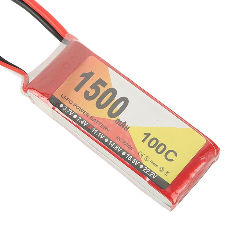 11.1V 1500mAh 100C 3S LiPo Battery with XT60 Plug Accessory
