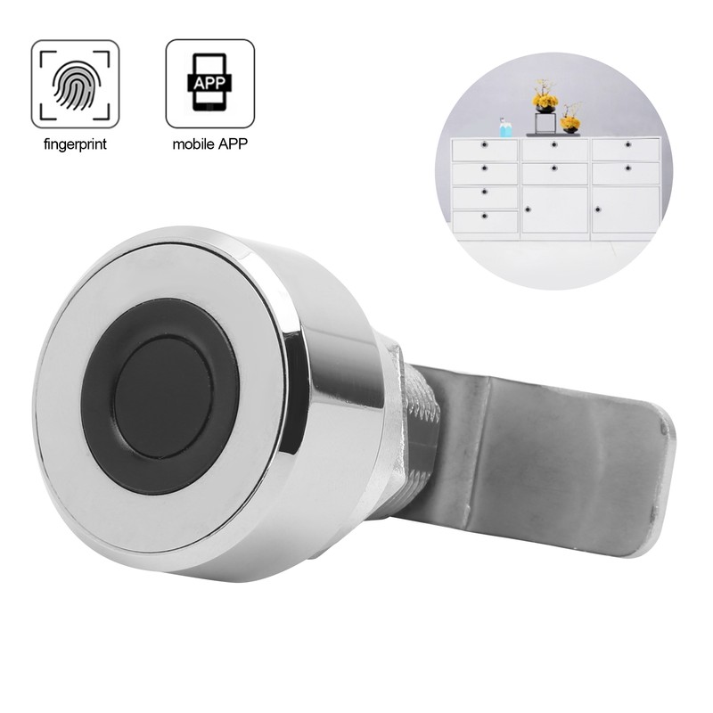 Smart Cabinet Keyless Lock Fingerprint Bluetooth APP Remote Unlock Security
