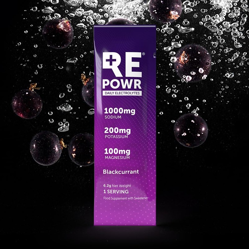 REPOWR Daily Electrolytes - Blackcurrant Flavour | Sugar-Free Electrolyte Powder