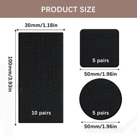 atnayo 20 Pairs Rug Gripper for Carpeted Floor, Washable Reusable Rug Grippers from Rug to Carpet