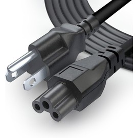 3 Prong Notebook Power Cord 125V 10ft Long Replacement Laptop Notebook 3 pin Charger Cable IEC320 C5 to NEMA 5-15P