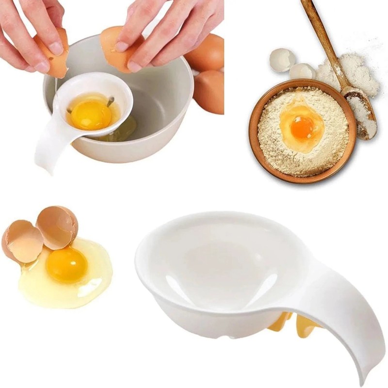 Unbranded 3pcs White Egg White Yolk Separator, Kitchen Gadget Cooking