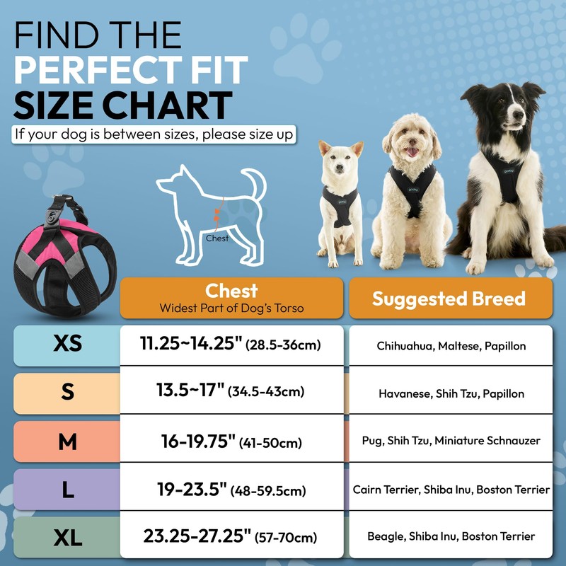 Gooby Soft Mesh X Step in Dog Harness - Pink,