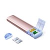 Vaydeer Metal Travel Pill Organizer – Compact Weekly Pill Box