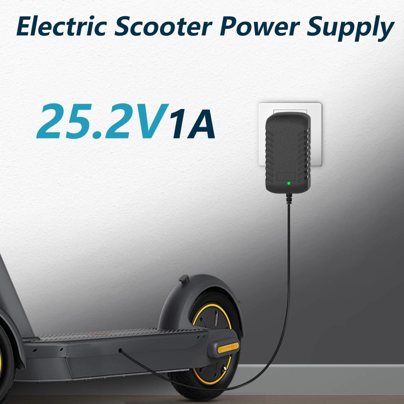 Xzgm 25.2V 1A Adapter Compatible with Segway Ninebot Zing E8
