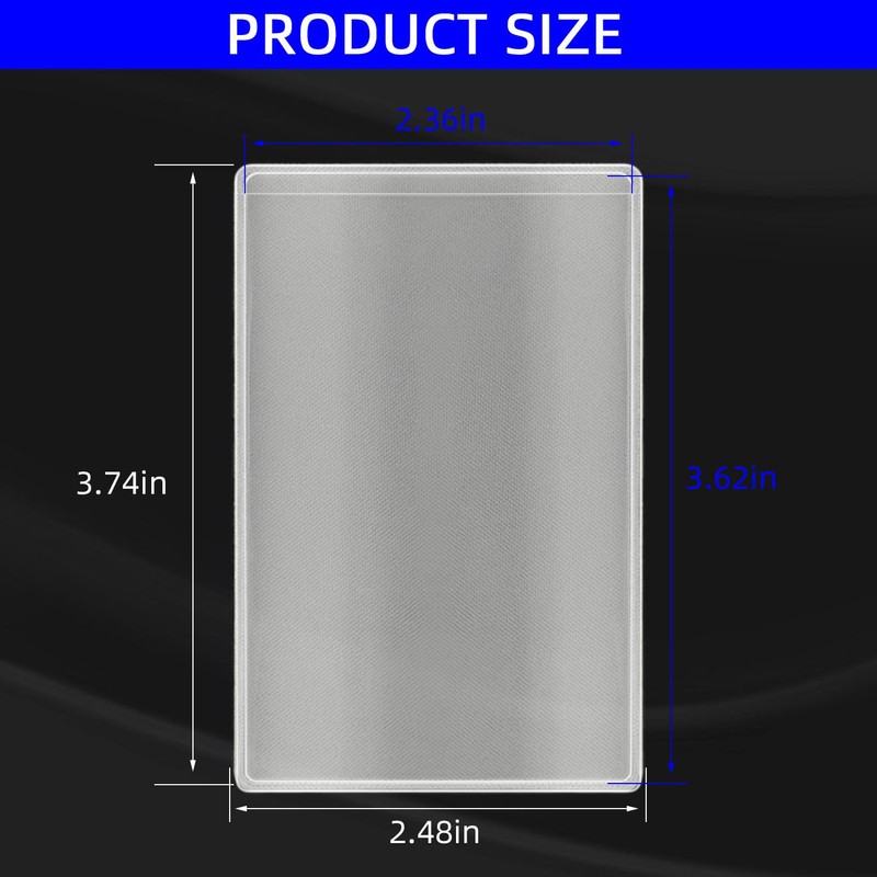 12 Pack Social Security Card Protector, Transparent PVC Waterproof Card