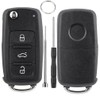 Chaexii Volkswagen key fob with pin removal tool, 3 buttons