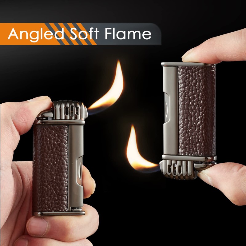 Urgrette 3 in 1 Pipe Lighter Butane Angled Soft Flame