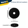 Mario10 24-Piece Rubber Hose Washer Set – 1/2", 3/4", and