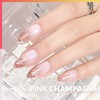 GAOY Glitter Gel Nail Polish, 16ml Pink Champagne Sparkly Gel