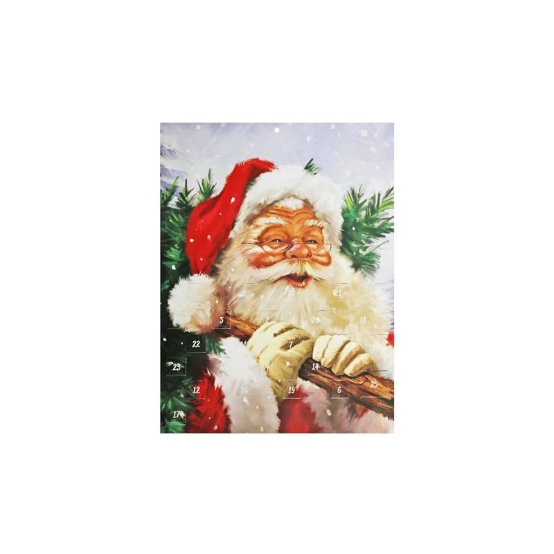 Paper Christmas Advent Calendar - 24 Windows - Santa Tree