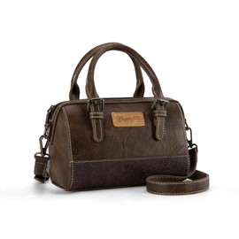 Wrangler Purse for Women Small Tote Bag Embossed Top Handle Handbags with Strap WG194-2025CF