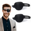 enttgo enttgo Eye Patch,2Pcs Eye Patches for Adults,Adjustable Lazy Piratel