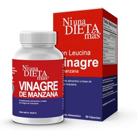 Ni Una Dieta Más - Cápsulas de Vinagre de Sidra de Manzana con Extra Leucina para Ayudar a Reducir el Apetito, Promover la Digestión y Mejorar el Metabolismo