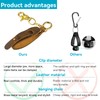 Leather Glove Holder Strap with Pure brass Clip Motorcycle Riding