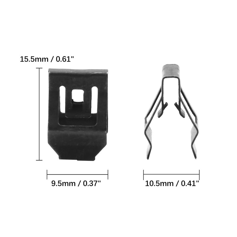 sourcing map Car Dashboard Holder Console Instrument Panel Metal Clip
