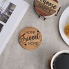 Adorever Coasters for Drinks Absorbent with Holder, 6 Pcs Ceramic