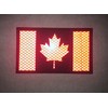 3x5 Large Reflective Canada Flag Tactical Patches Hook-Fastener Backing Canadian