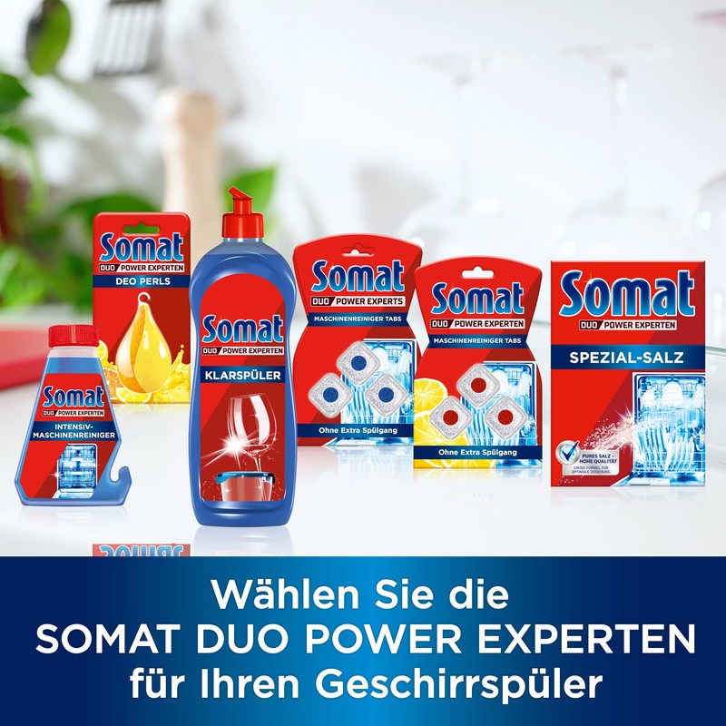 Somat rinse aid with extra dry effect for unbeatable shine