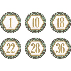 Eucalyptus Numbers 1-36 Repositionable Labels - 4"