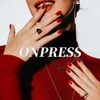 ONPRESS 24 Uñas Postizas Rojas Cortas Cuadradas Autoadhesivas, Sin Pegamento,