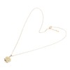 Pendant Necklace 925 Silver Sunflower Shape Gold Exquisite Shiny Elegant