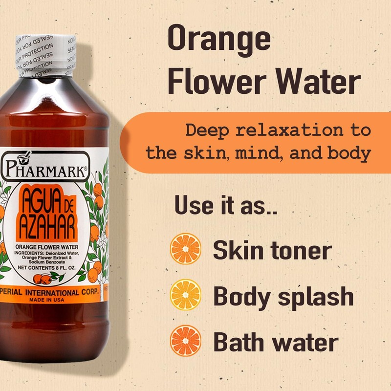 Pharmark Agua De Azahar 4 Oz. Orange Flower-Blossom Water