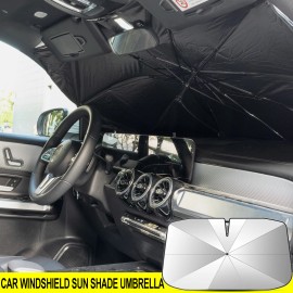 AUTOXBERT Car Sunshade Front Window Sun Shade Windshield Cover Visor UV Umbrella Foldable/