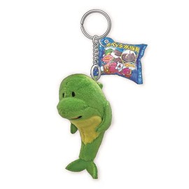 SK Japan 15338 Tabeko Aquarium [Keychain] Plush Key Ring / Iruka Gimbis, H 6.1 x W 1.8 x D 3.0 inches (15.5 x 4.5 x 7.5 cm)