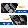 2PCS red car cup holder coaster - non-slip shockproof plastic