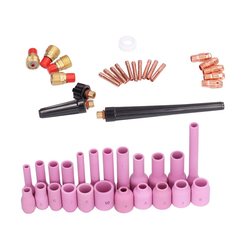 46Pcs TIG Welding Accessory Cup Gasket Collet Lens Tool Set