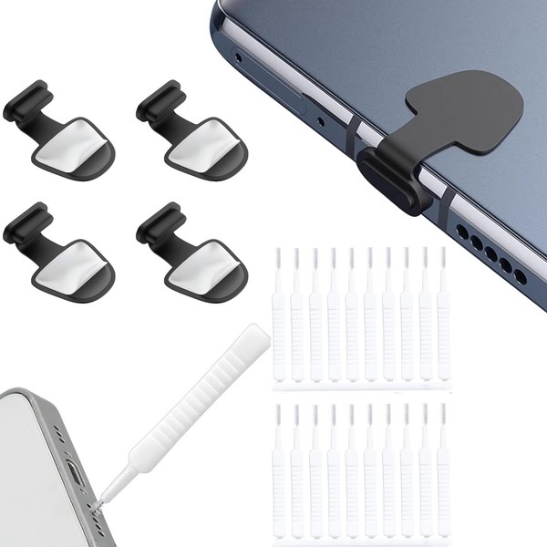 USB C Staubschutz, USB C Schutzkappe Set (4 Stück), Ladebuchse