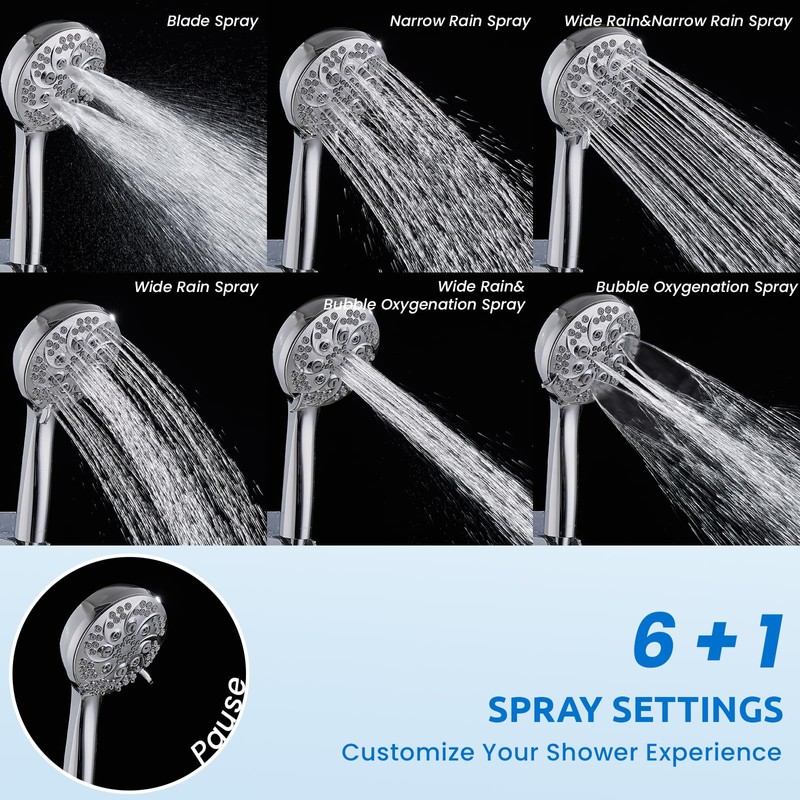 Ryamen Upgraded Dual Shower Heads Combo, 10 inch Filtered Shower