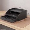 Ballucci Desk Organizer with Drawer, 2 Tier Paper Office Supplies