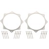 Stainless Exhaust Trim Rings for 3.5" exhaust w rivets Turbo