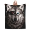 Algranben Wolf Throw Blanket Gifts for Adult Women Men Teens,
