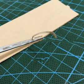 Edge Leather Beveller Stainless Steel Craft Edge Beveler Cutting Beveling Leather Skiver Tool for DIY Leathercraft(2.25mm)