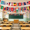 100 Countries String Flags Banner, JAYUWE 98.4FT/30M International Flag Bunting