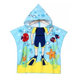 DaraBaby Toalla De Baño Con Capucha  Para Playa Ó Natación Para Niños