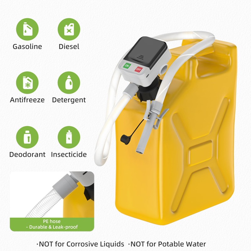 Automatic Fuel Transfer Pump, 3.2 Gallon per Min, includes 51''