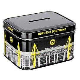 Borussia Dortmund, BVB Metal Money Box Black Yellow White 0