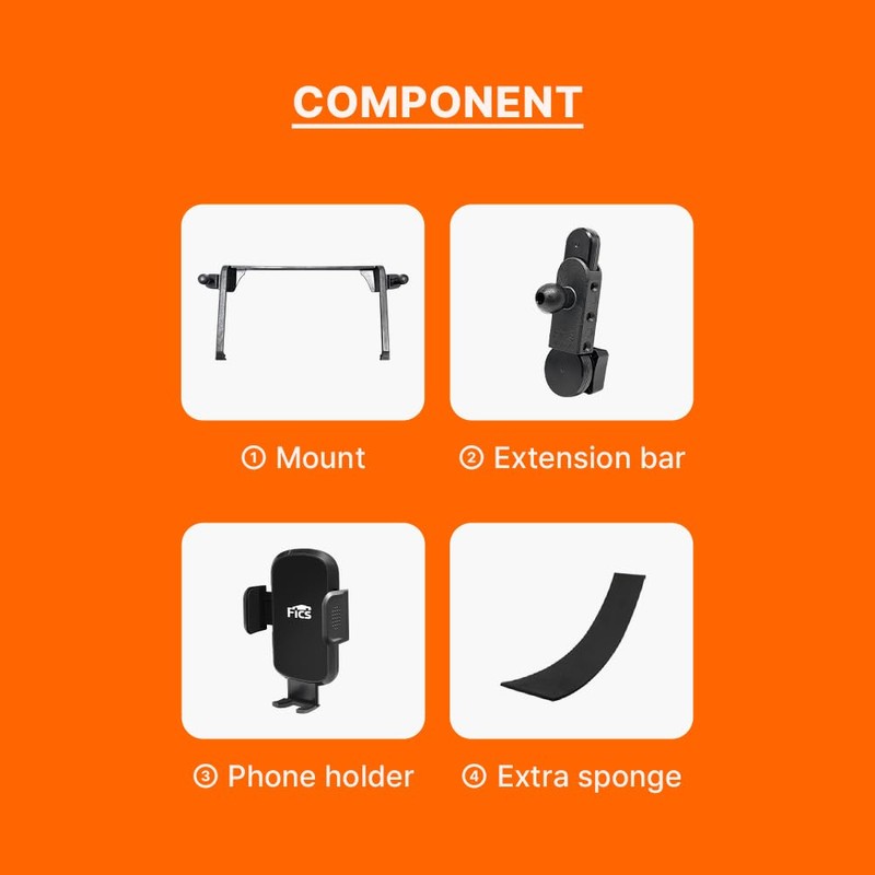 FICS Phone Holder for Toyota RAV4 2019 2020 2021 2022