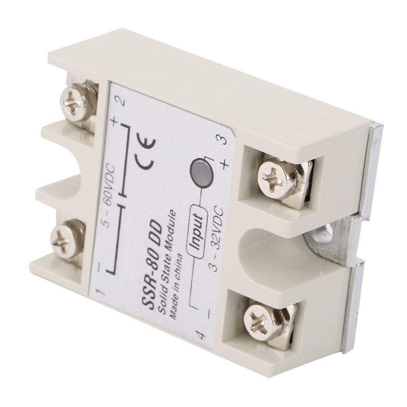 YWBL-WH Solid State Relay, SSR-80DD 80A 5-25MA 3-32V DC to