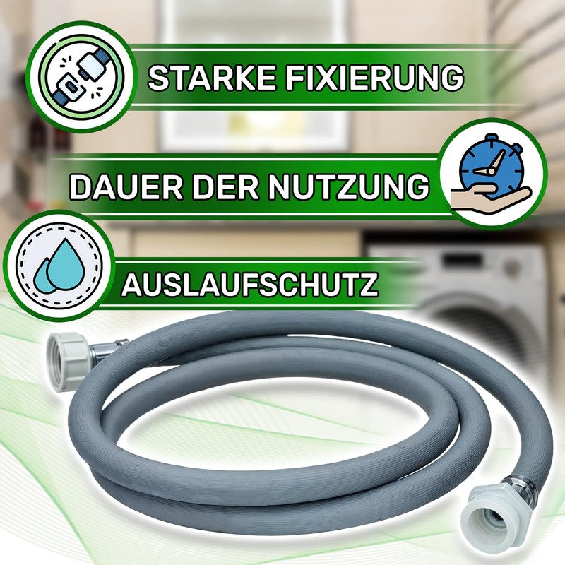Inlet Hose Extension for Washing Machine Hose or Dishwasher Hose