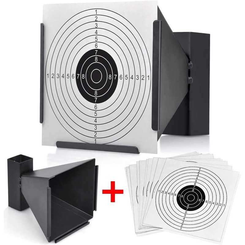 14CM FUNNEL TARGET HOLDER + 100 TARGETS AIR RIFLE PELLET