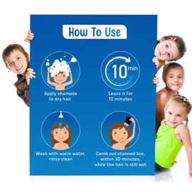 Lice No More Lice Killing Shampoo 4 FL OZ - Maximum Stregth With Special Lice Comb - Made in the USA