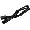 SilverStone SST-PP07-IDE6B - 25cm 6pin to PCI-E 6pin Sleeved Extention