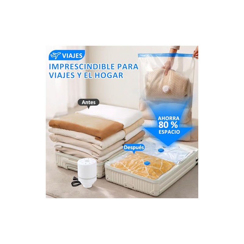 Bolsas de Almacenamiento de Vacío, 12PCS Bolsas de Vacio para
