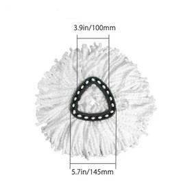 TopHomer Mop Replacement Heads Compatible with O-Cedar Vileda Spin Mop Washable Microfiber Spin Head Refills-Easy Cleaning Mop Head Replacement