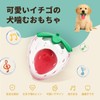 GHOSTCAT Dog Toy, Sound Toy, Strawberry, Soothing Toy, Durable, For